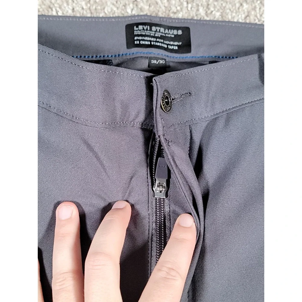 Levi's XX Chino Standard Tech Mens Pants 36x29* Performance Stretch Gray Office